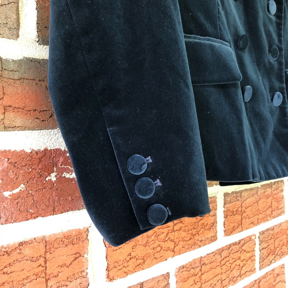 Theory Velvet Double Breasted Blazer - Picture 2 of 6